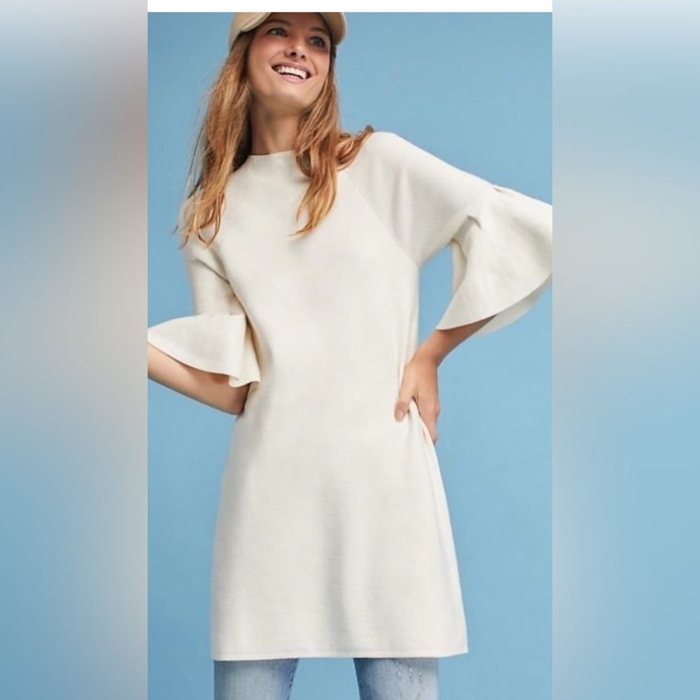 Anthropologie Moth Bell Sleeve Sweater Tunic